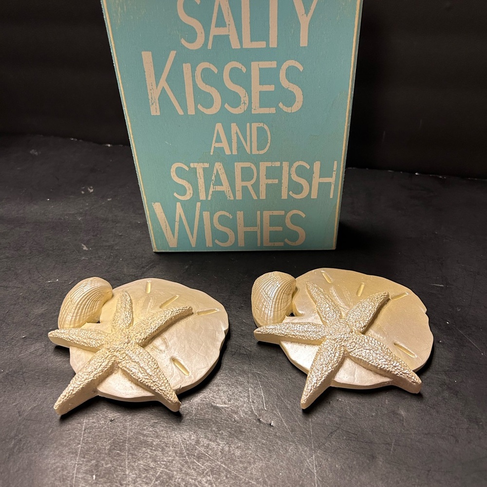 Starfish and sign